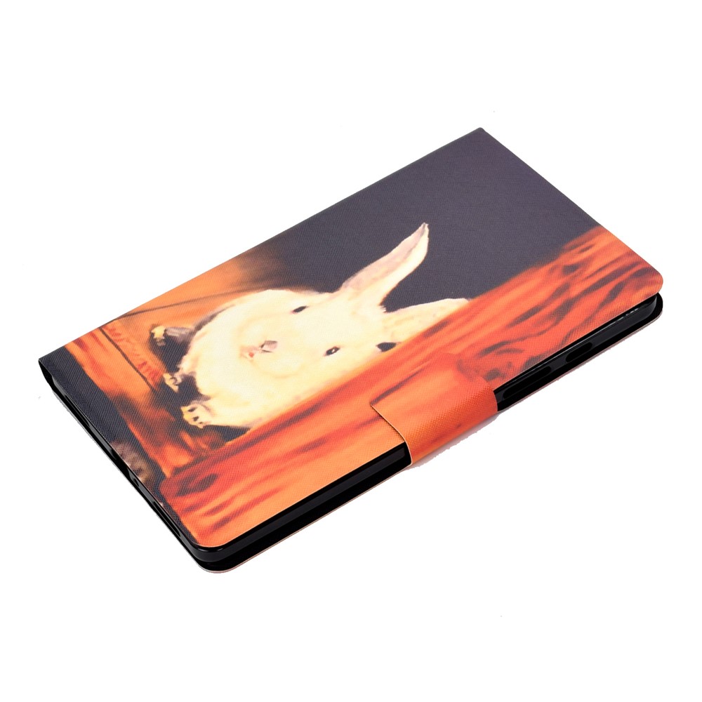 Pattern Printing Design Leather Tablet Case for Samsung Galaxy Tab A7 Lite 8.7-inch T220 - Rabbit-4