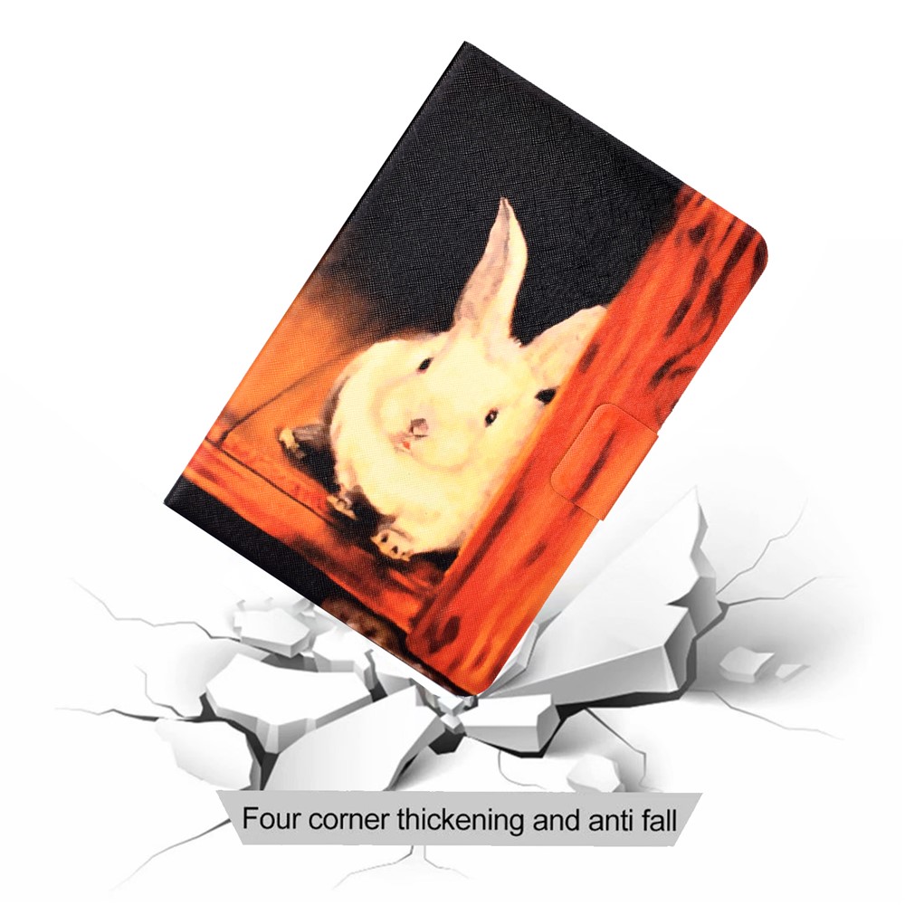 Pattern Printing Design Leather Tablet Case for Samsung Galaxy Tab A7 Lite 8.7-inch T220 - Rabbit-6