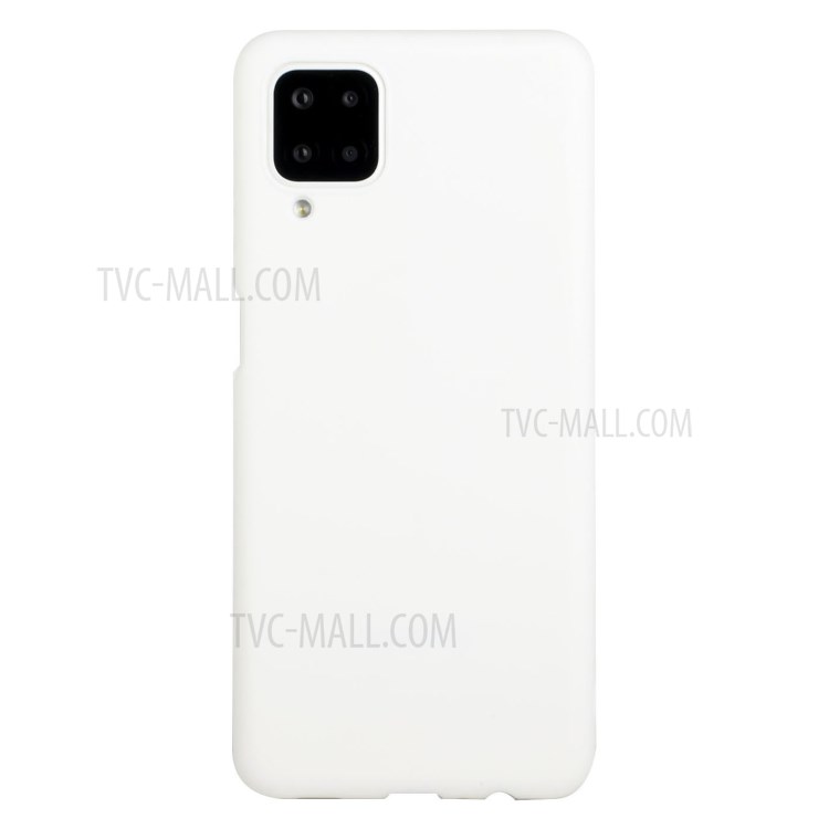 Matte Skin Shockproof TPU Phone Case Shell Cover for Samsung Galaxy A12 - White-1