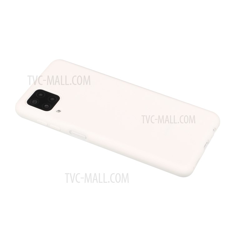 Matte Skin Shockproof TPU Phone Case Shell Cover for Samsung Galaxy A12 - White-2