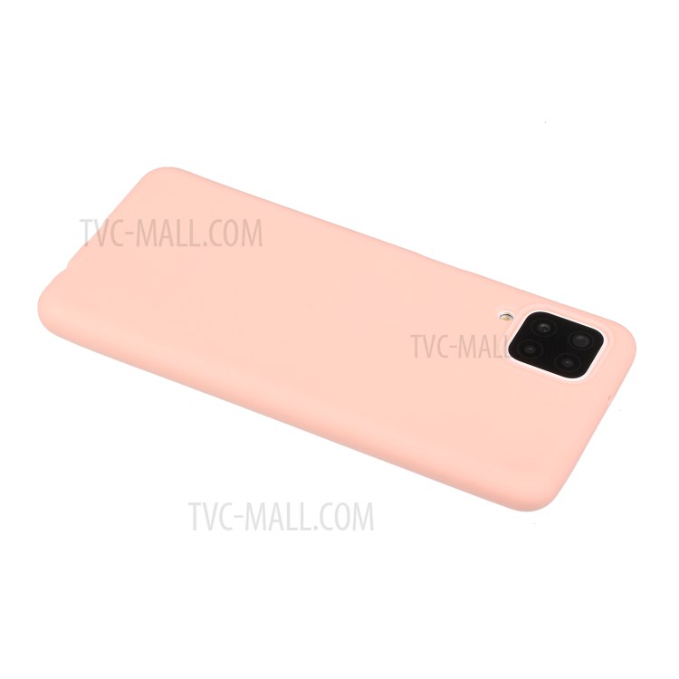 Matte Skin Shockproof TPU Phone Case Shell Cover for Samsung Galaxy A12 - Light Pink-3
