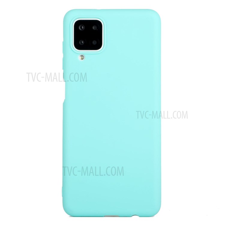 Matte Skin Shockproof TPU Phone Case Shell Cover for Samsung Galaxy A12 - Baby Blue-1