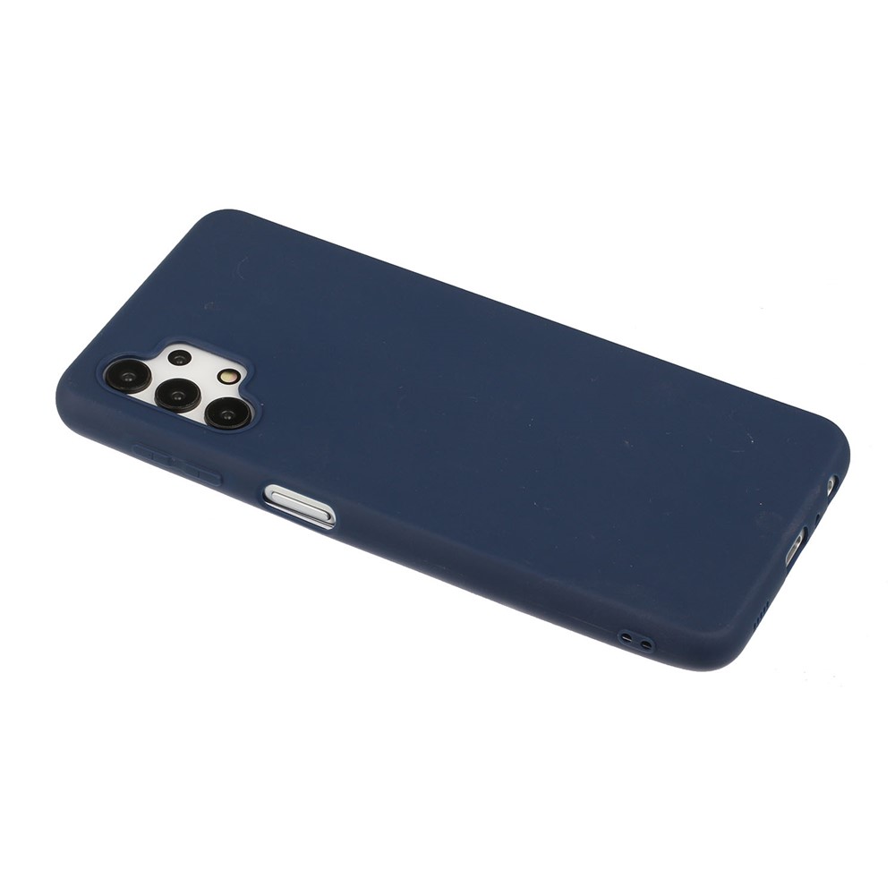 Matte Skin Shockproof TPU Phone Case Shell Cover for Samsung Galaxy A32 5G - Dark Blue-2