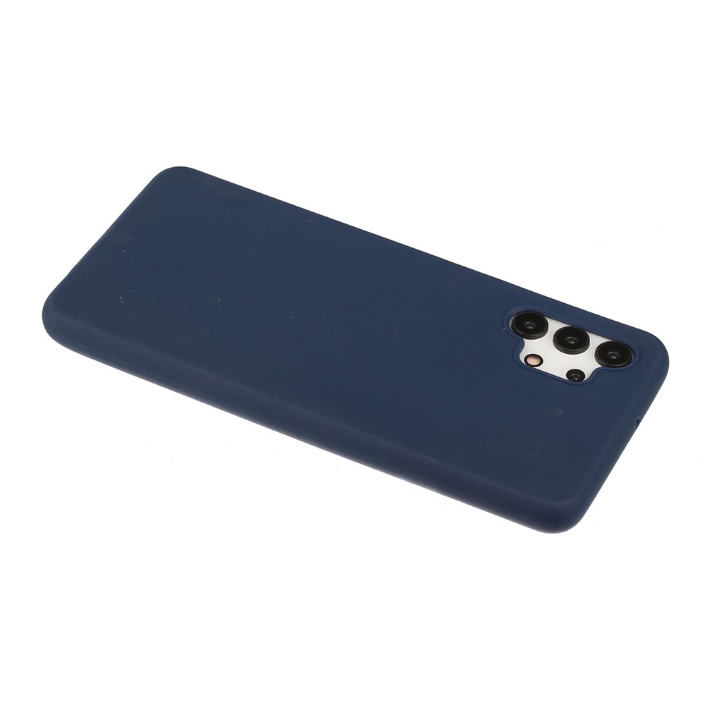 Matte Skin Shockproof TPU Phone Case Shell Cover for Samsung Galaxy A32 5G - Dark Blue-3