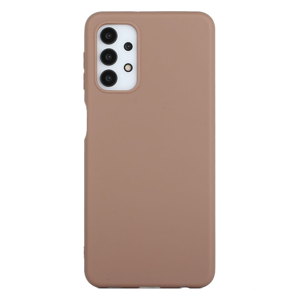 Matte Skin Shockproof TPU Phone Case Shell Cover for Samsung Galaxy A32 5G - Brown-1