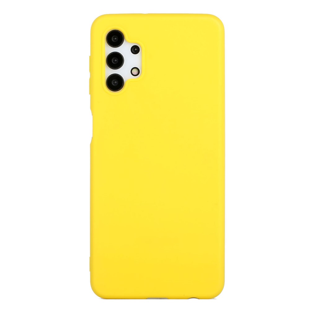 Matte Skin Shockproof TPU Phone Case Shell Cover for Samsung Galaxy A32 5G - Yellow-1