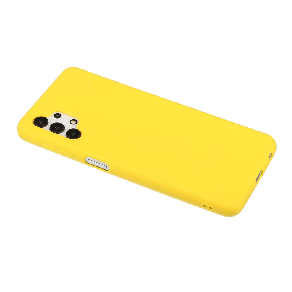 Matte Skin Shockproof TPU Phone Case Shell Cover for Samsung Galaxy A32 5G - Yellow-2