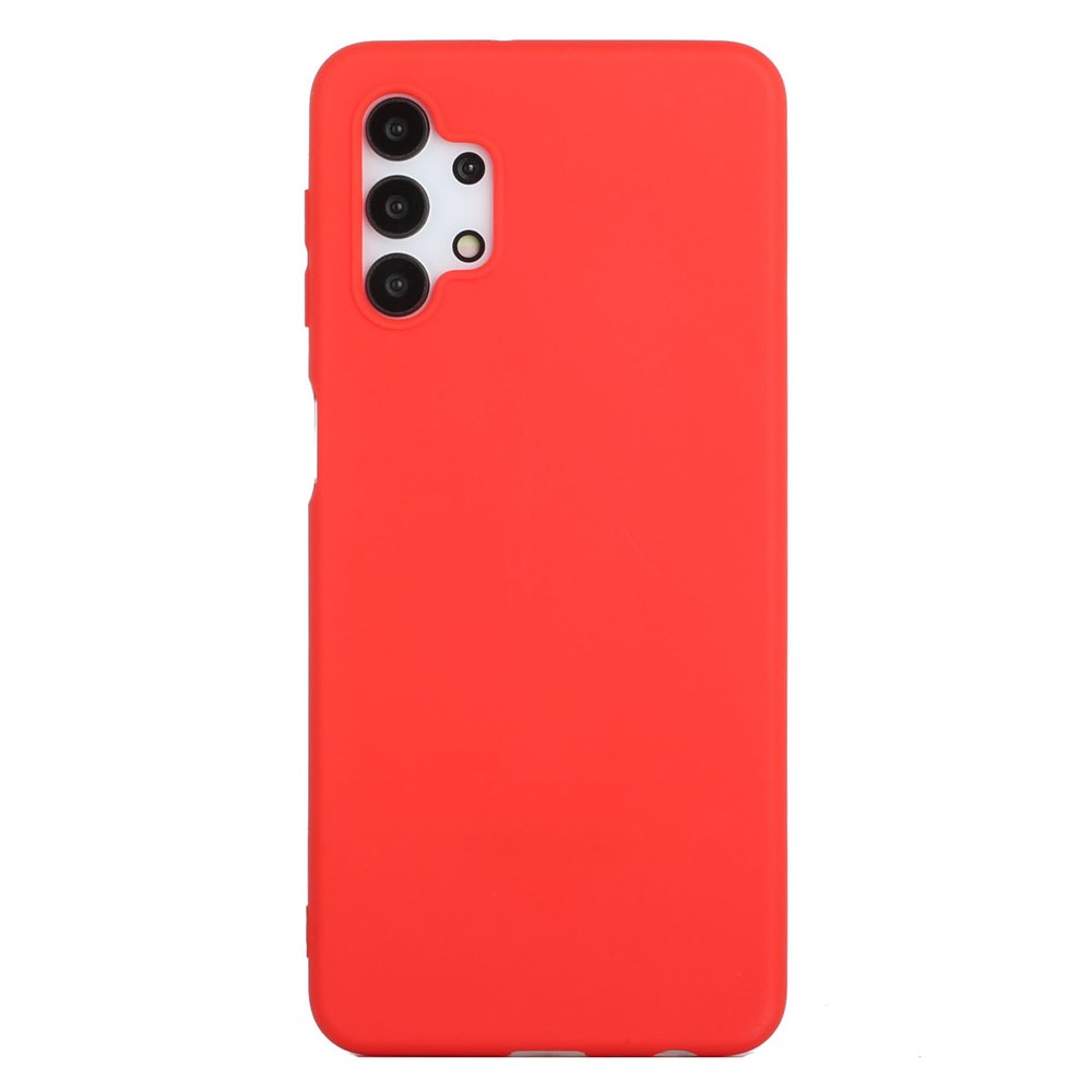 Matte Skin Shockproof TPU Phone Case Shell Cover for Samsung Galaxy A32 5G - Red-1
