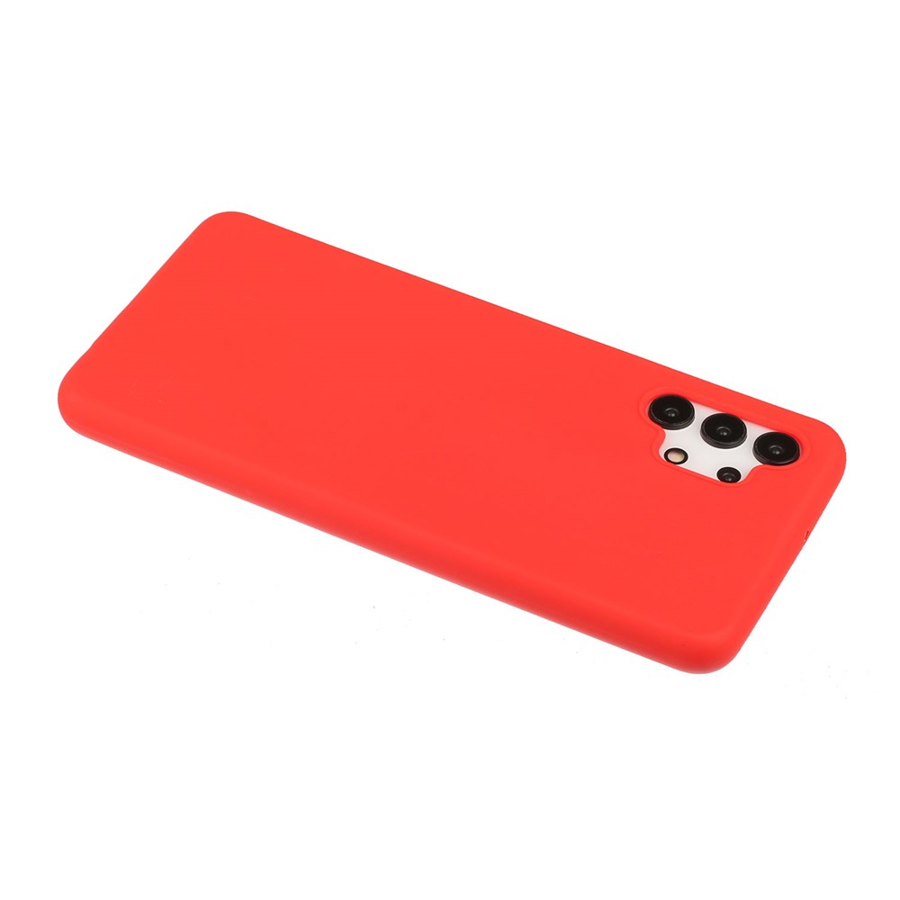 Matte Skin Shockproof TPU Phone Case Shell Cover for Samsung Galaxy A32 5G - Red-3
