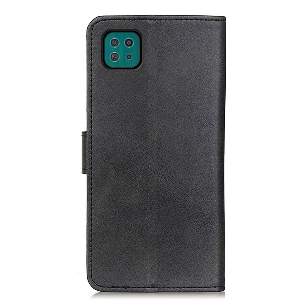 PU Leather Magnetic Wallet Leather Shell Protective Case for Samsung Galaxy A22 5G (EU Version) - Black-5