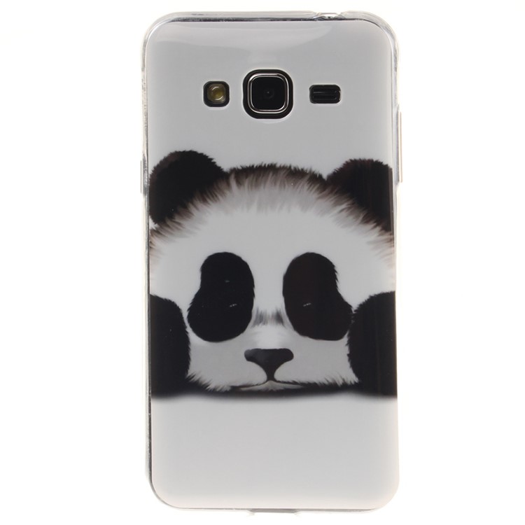 

IMD Clear TPU Back Cover for Samsung Galaxy J3 (2016) / J3 - Adorable Panda