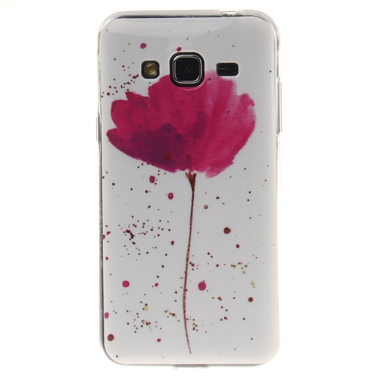 

IMD Clear TPU Back Cover for Samsung Galaxy J3 (2016) / J3 - Blooming Flower