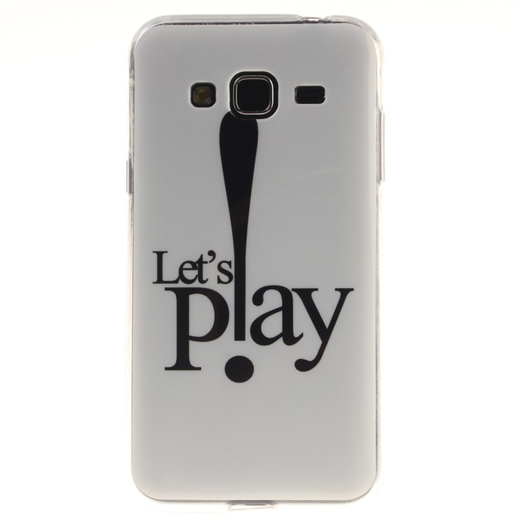 

IMD Clear TPU Gel Cover for Samsung Galaxy J3 (2016) / J3 - Let Us Play