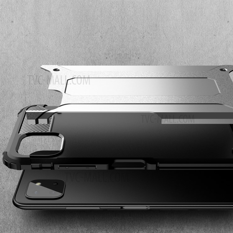Armor Guard Plastic + TPU Combo Shell Case for Samsung Galaxy A22 5G (EU Version) - Silver-3