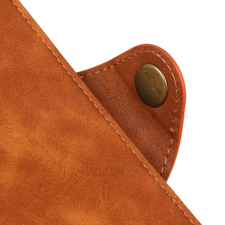 Wallet Leather Stand Case for Samsung Galaxy A82 5G - Brown-10