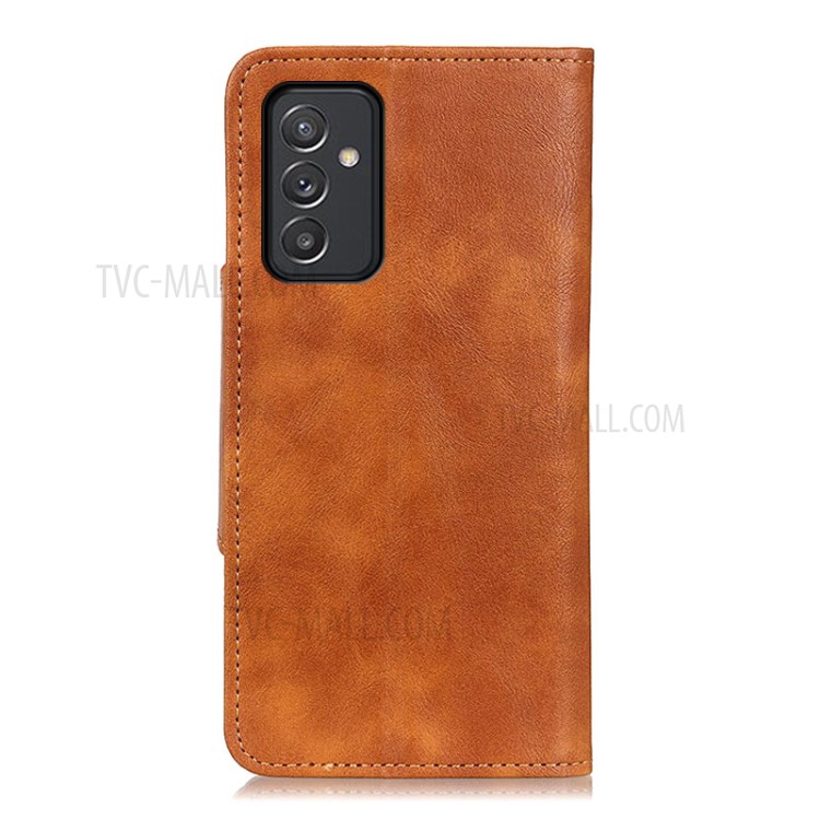 Wallet Leather Stand Case for Samsung Galaxy A82 5G - Brown-6