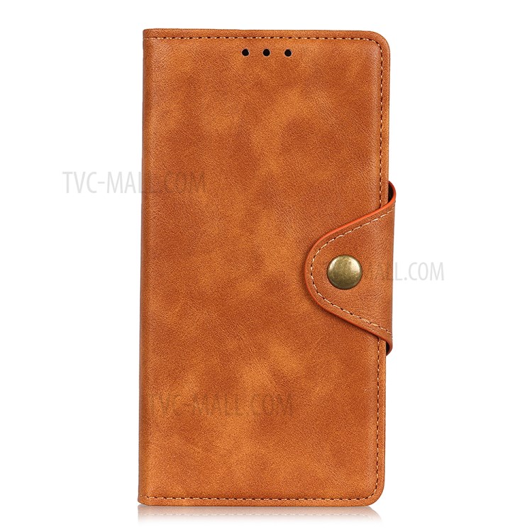 Wallet Leather Stand Case for Samsung Galaxy A82 5G - Brown-7