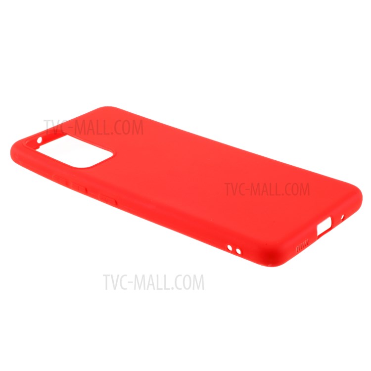 Double-sided Matte Shockproof TPU Phone Case Shell Cover for Samsung Galaxy A82 5G - Red-4
