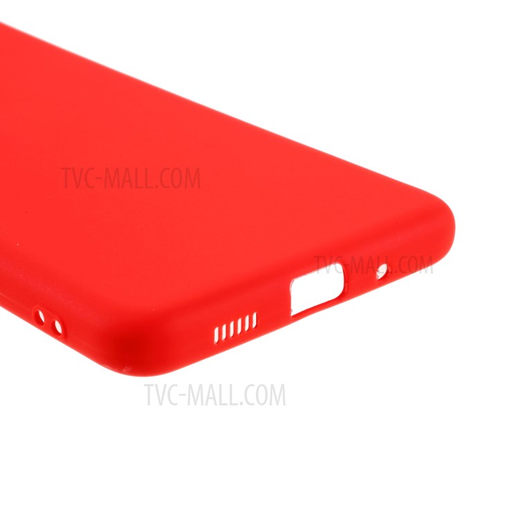 Double-sided Matte Shockproof TPU Phone Case Shell Cover for Samsung Galaxy A82 5G - Red-5