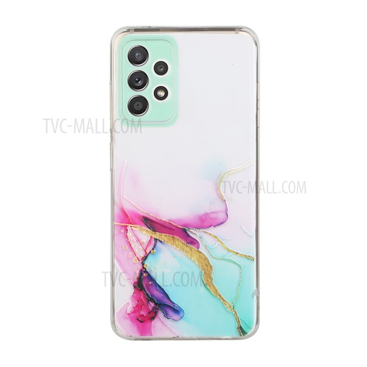 Marble Pattern Precise Cut-Out Soft TPU Case for Samsung Galaxy A52 5G - Style A-1