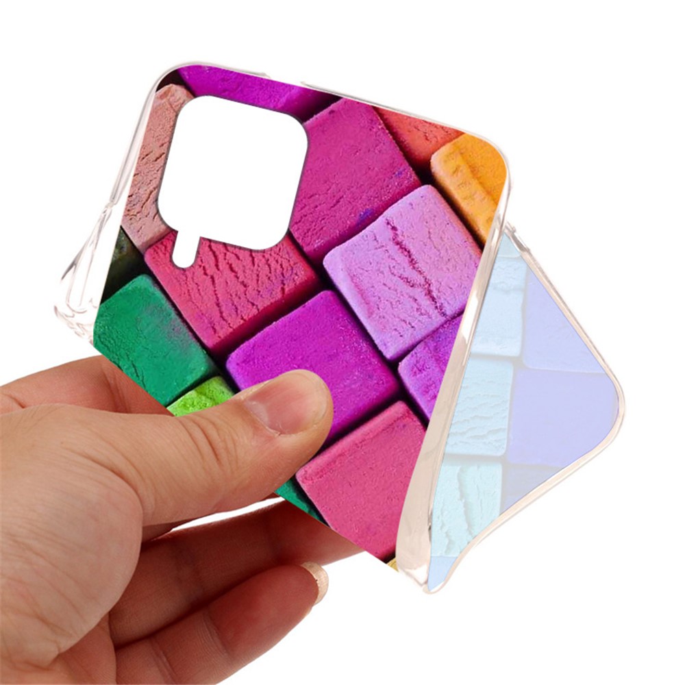 Pattern Printing Full Protection Flexible TPU Phone Case Cover for Samsung Galaxy F62/M62 - Flag Element-2