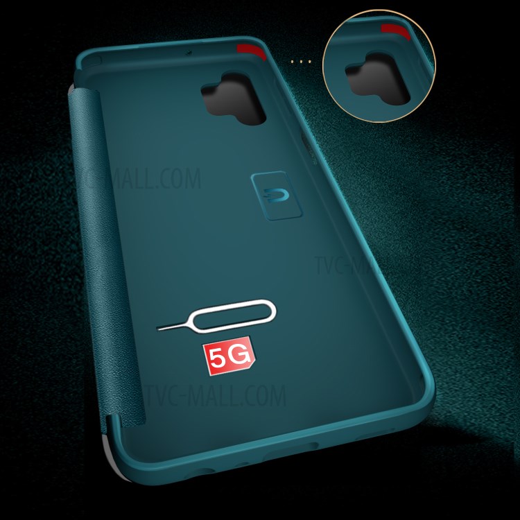 Cellphone Protective Leather Case Drop-Resistant Flip Cover for Samsung Galaxy A32 4G (EU Version) - Orange-8