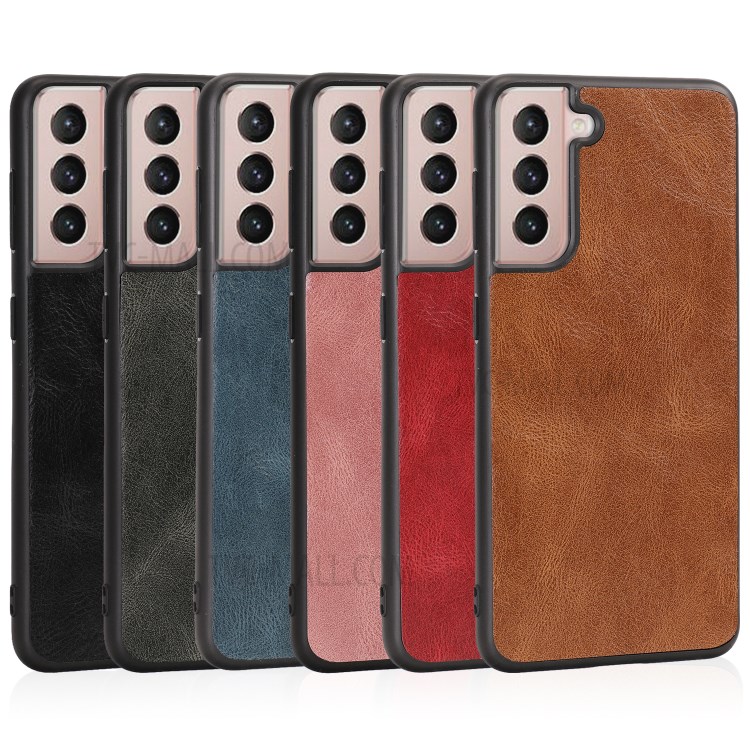 Crazy Horse Texture PU Leather Coated TPU Cover for Samsung Galaxy S21 FE - Black-8