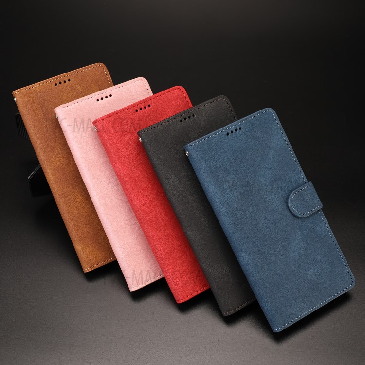 Fantasy Classic Leather Case Mobile Phone Cover with Wallet Stand for Samsung Galaxy F62/M62 - Black-16