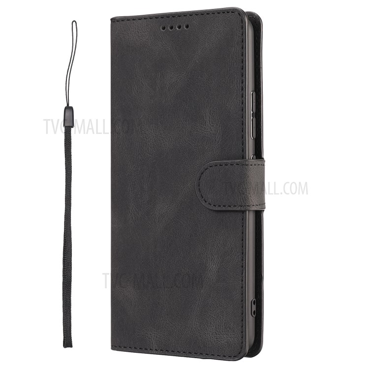 Fantasy Classic Leather Case Mobile Phone Cover with Wallet Stand for Samsung Galaxy F62/M62 - Black-9