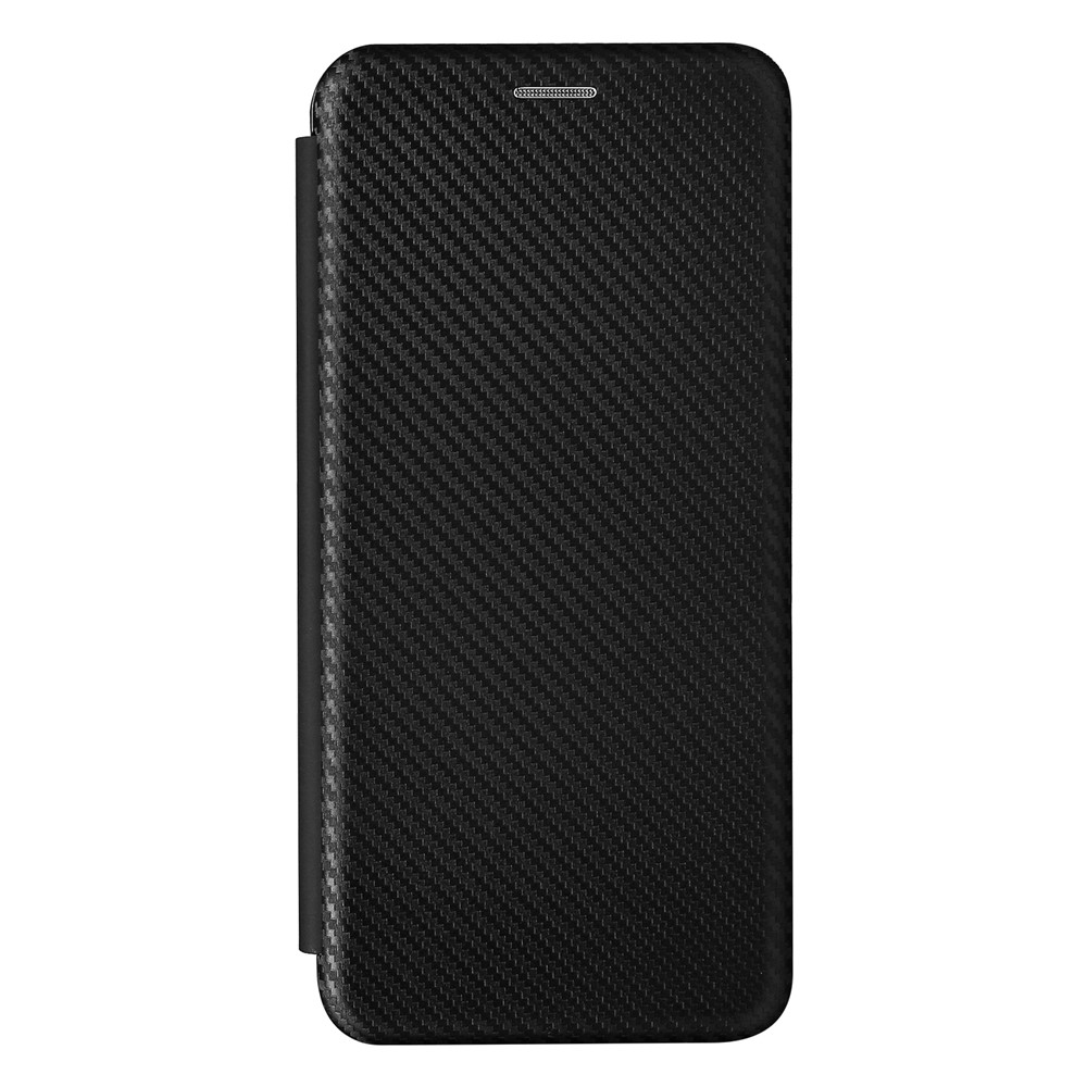 Carbon Fiber Texture Auto-absorbed Leather Phone Case Stand for Samsung Galaxy A22 5G (EU Version) - Black-11