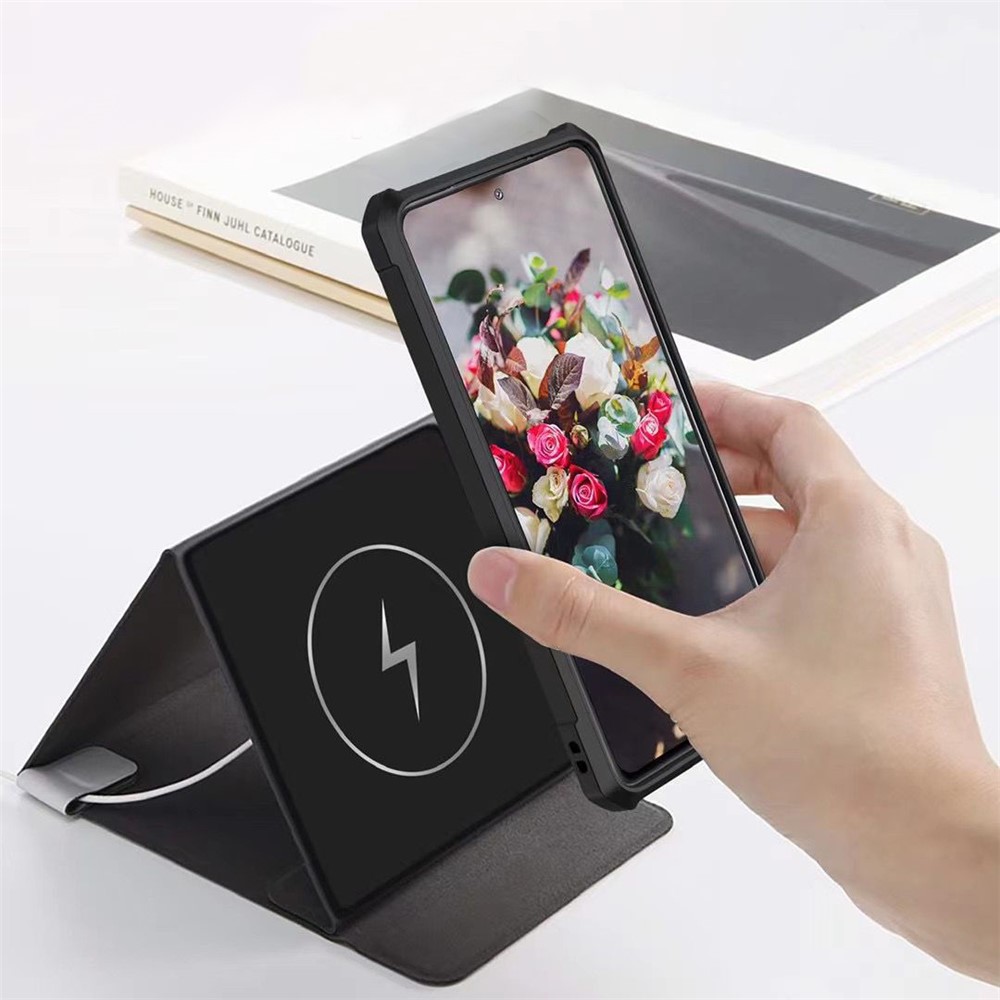 TPU + Clear Acrylic Hybrid Phone Case for Samsung Galaxy S21+ 5G Shockproof Cover - Black-3