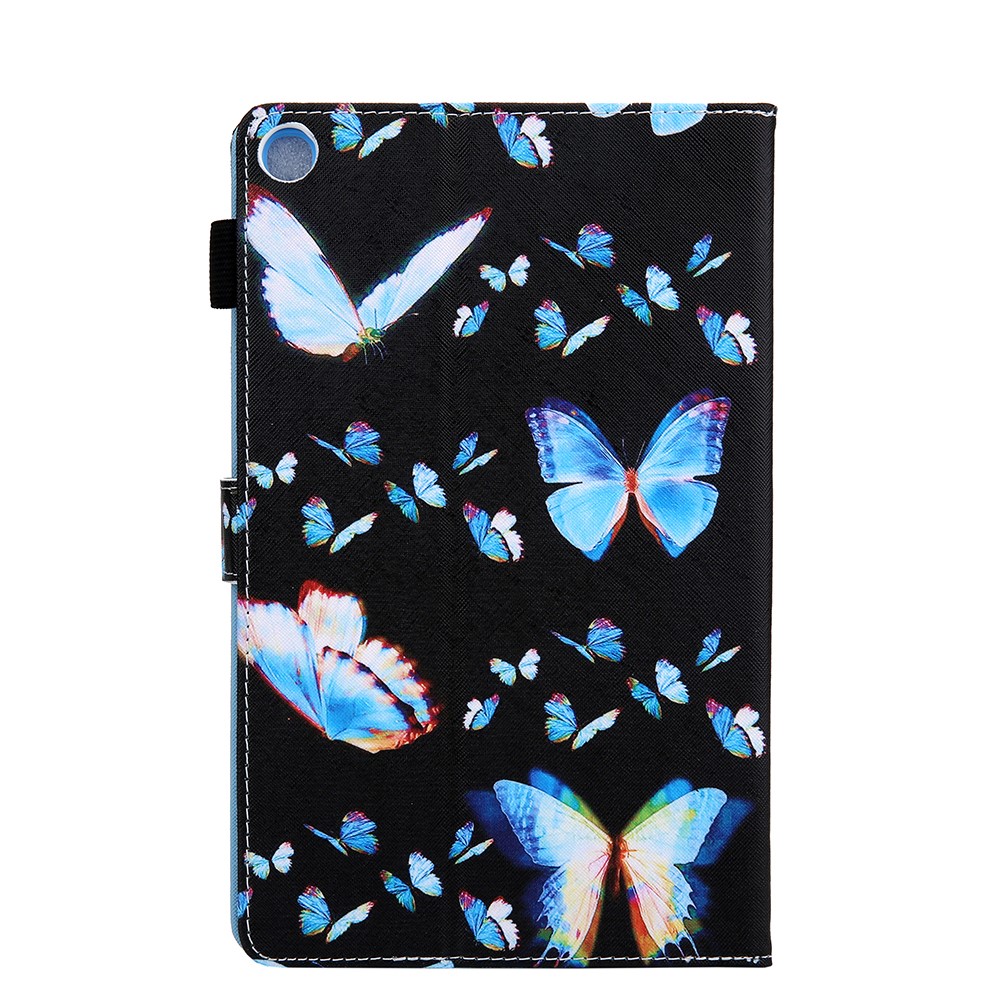Pattern Printing Stand Leather Protector Case Shell for Samsung Galaxy Tab A7 Lite 8.4 (2021) T220/225 - Blue Butterfly-6