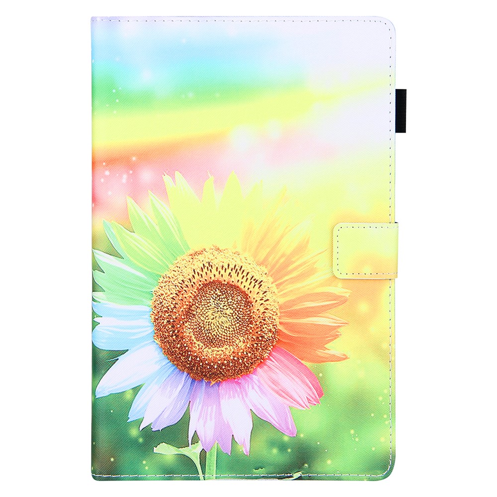 Pattern Printing Leather Case Tablet Protective Cover Stand for Samsung Galaxy Tab A7 Lite 8.4 (2021) T220/225 - Sunflower-6