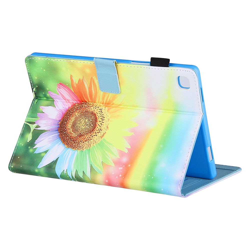 Pattern Printing Leather Case Tablet Protective Cover Stand for Samsung Galaxy Tab A7 Lite 8.4 (2021) T220/225 - Sunflower-8