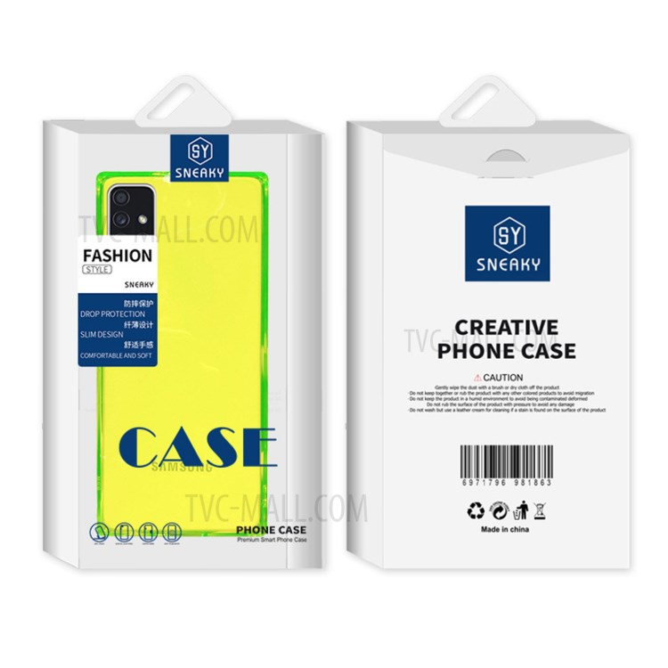 SNEAKY Well-Protected Fluorescence Design Precise Cut-Out Soft TPU Case for Samsung Galaxy A51 5G SM-A516 - Green-4