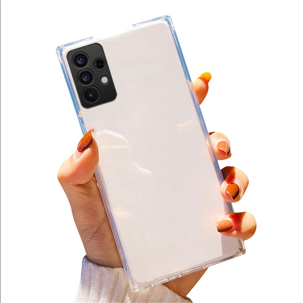 SNEAKY Precise Cut-Out Soft TPU Case with Fluorescence Design for Samsung Galaxy A32 5G - Transparent-2