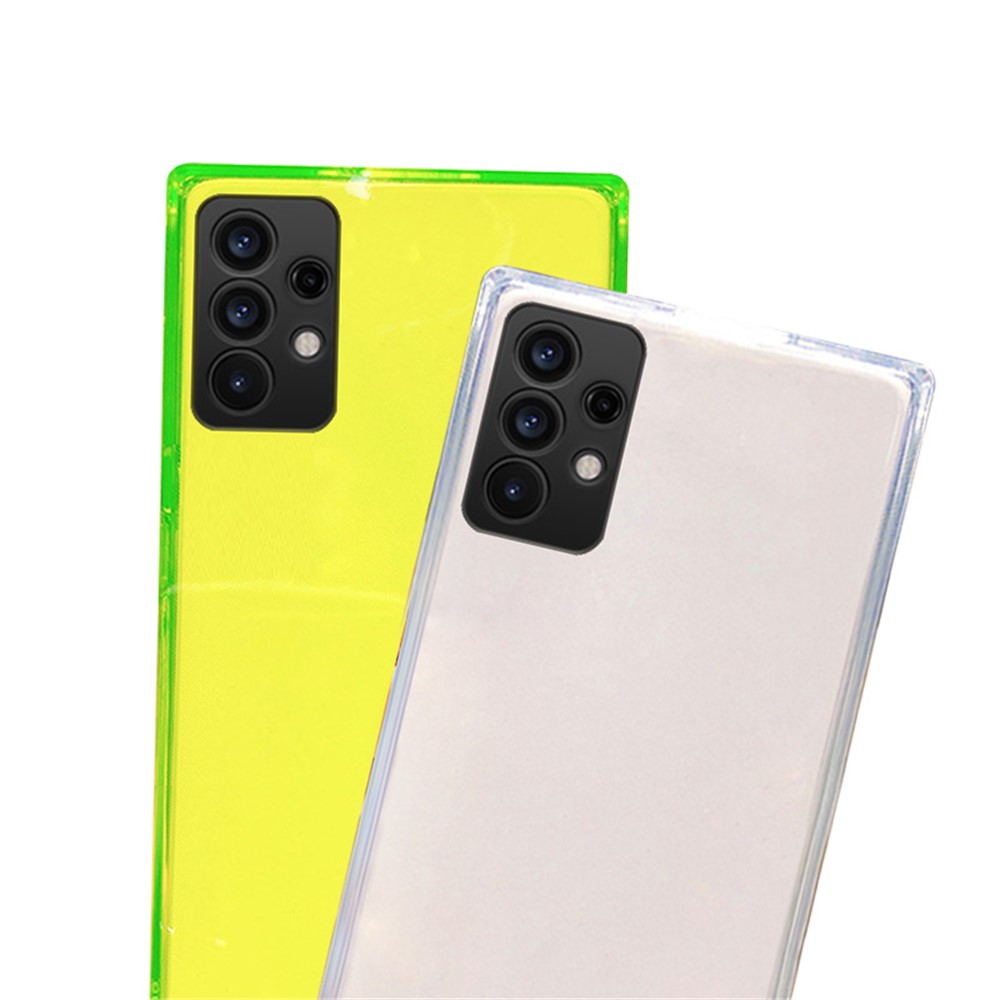 SNEAKY Precise Cut-Out Soft TPU Case with Fluorescence Design for Samsung Galaxy A32 5G - Transparent-3