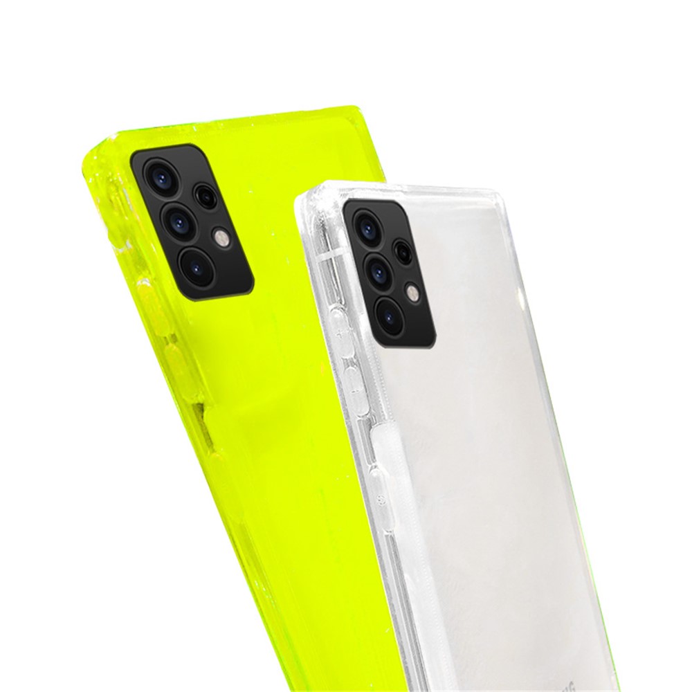SNEAKY Precise Cut-Out Soft TPU Case with Fluorescence Design for Samsung Galaxy A32 5G - Transparent-4