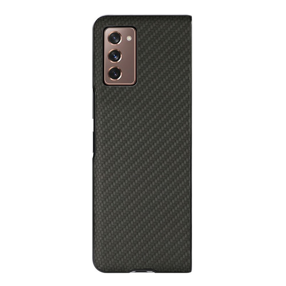 Carbon Fiber Texture Leather Case for Samsung Galaxy Z Fold2 5G - Black-2