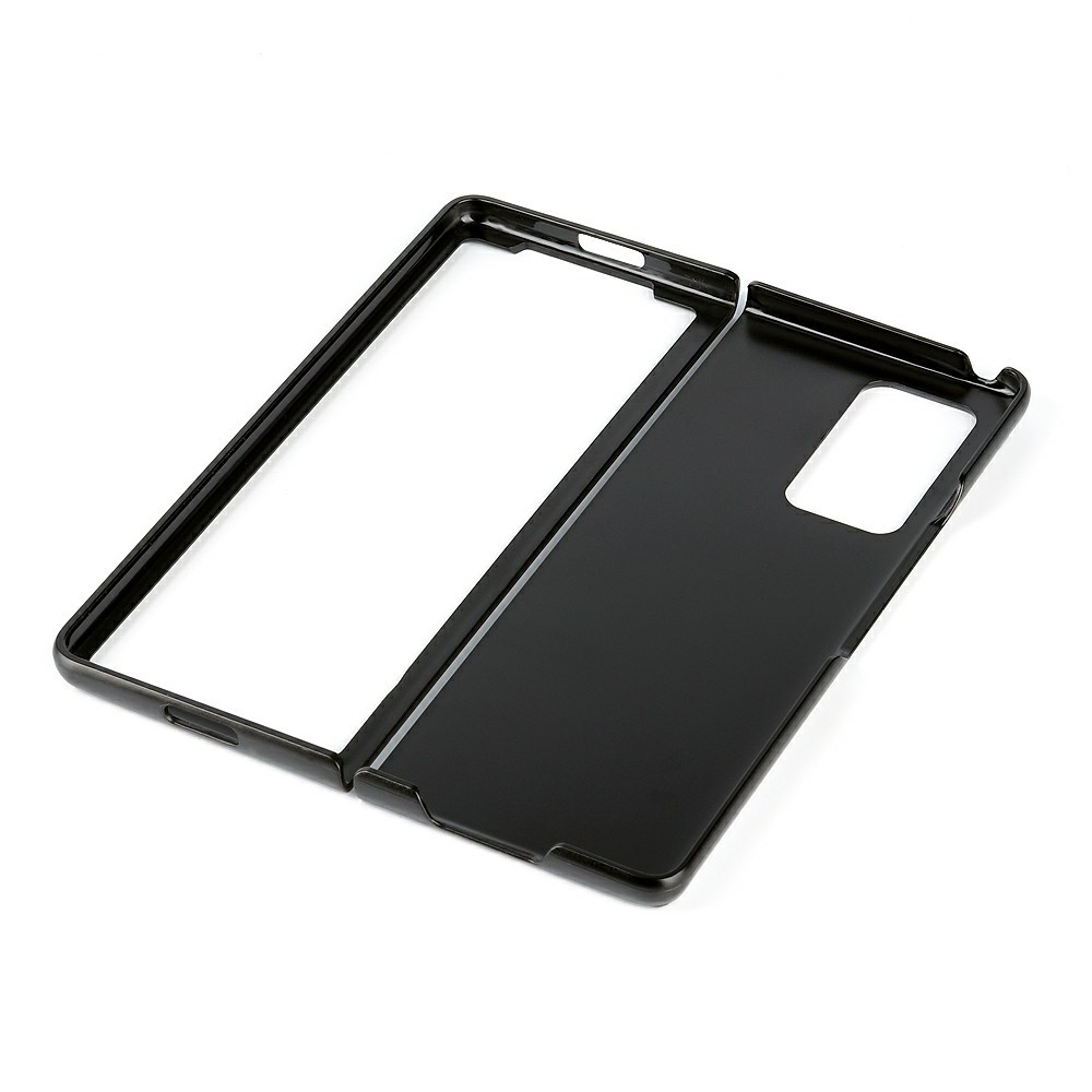 Carbon Fiber Texture Leather Case for Samsung Galaxy Z Fold2 5G - Black-7