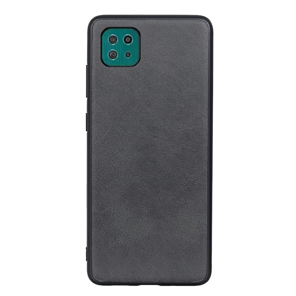 Leather + TPU + PC Anti-Scratch Phone Case for Samsung Galaxy A22 5G (EU Version) - Black-1