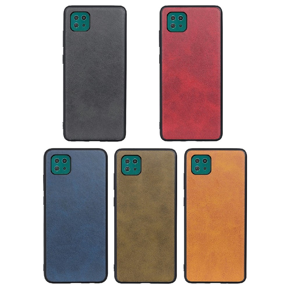 Leather + TPU + PC Anti-Scratch Phone Case for Samsung Galaxy A22 5G (EU Version) - Black-3