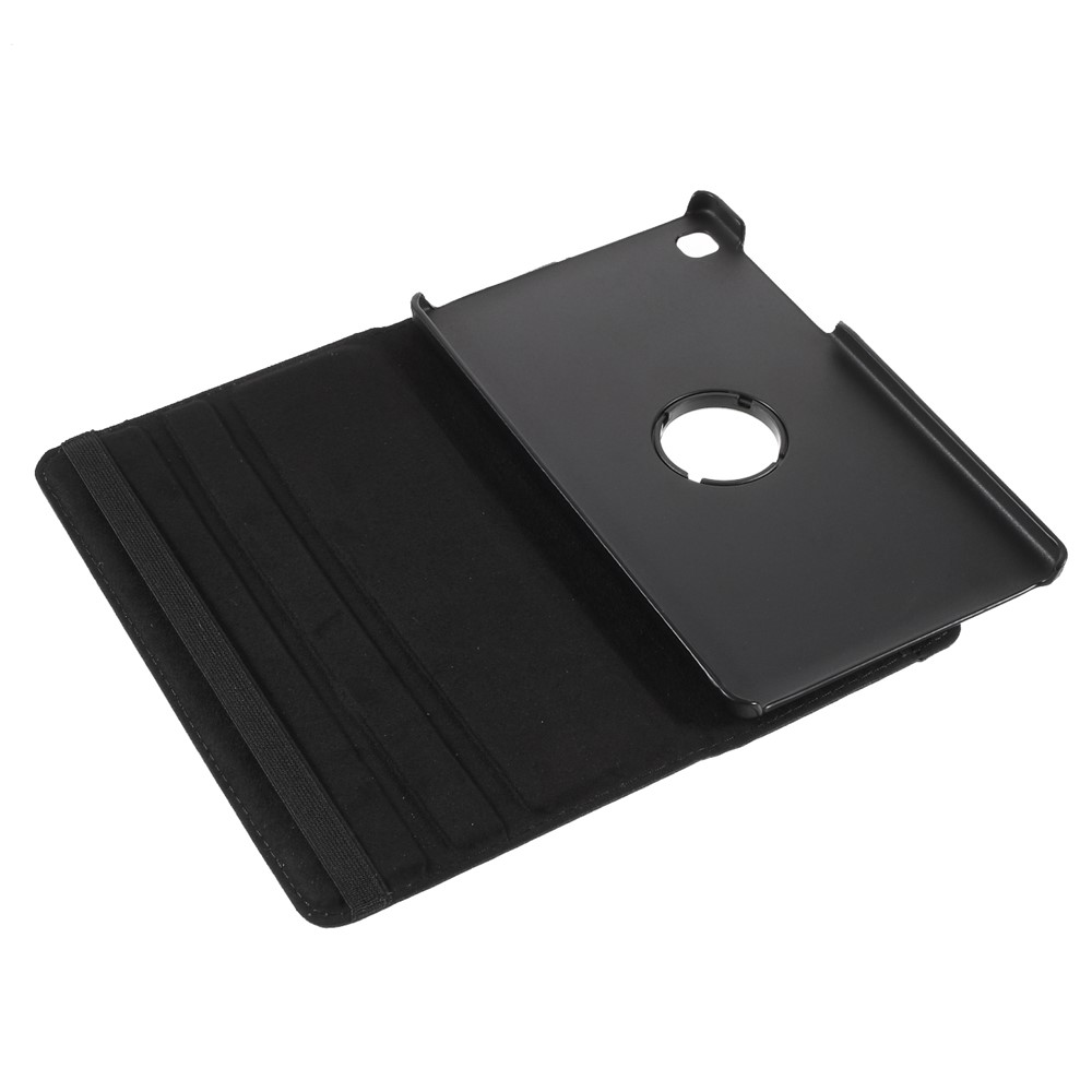 360° Swiveling Stand Design Litchi Texture Leather Tablet Cover Case for Samsung Galaxy A7 Lite 8.7-inch T220 - Black-10