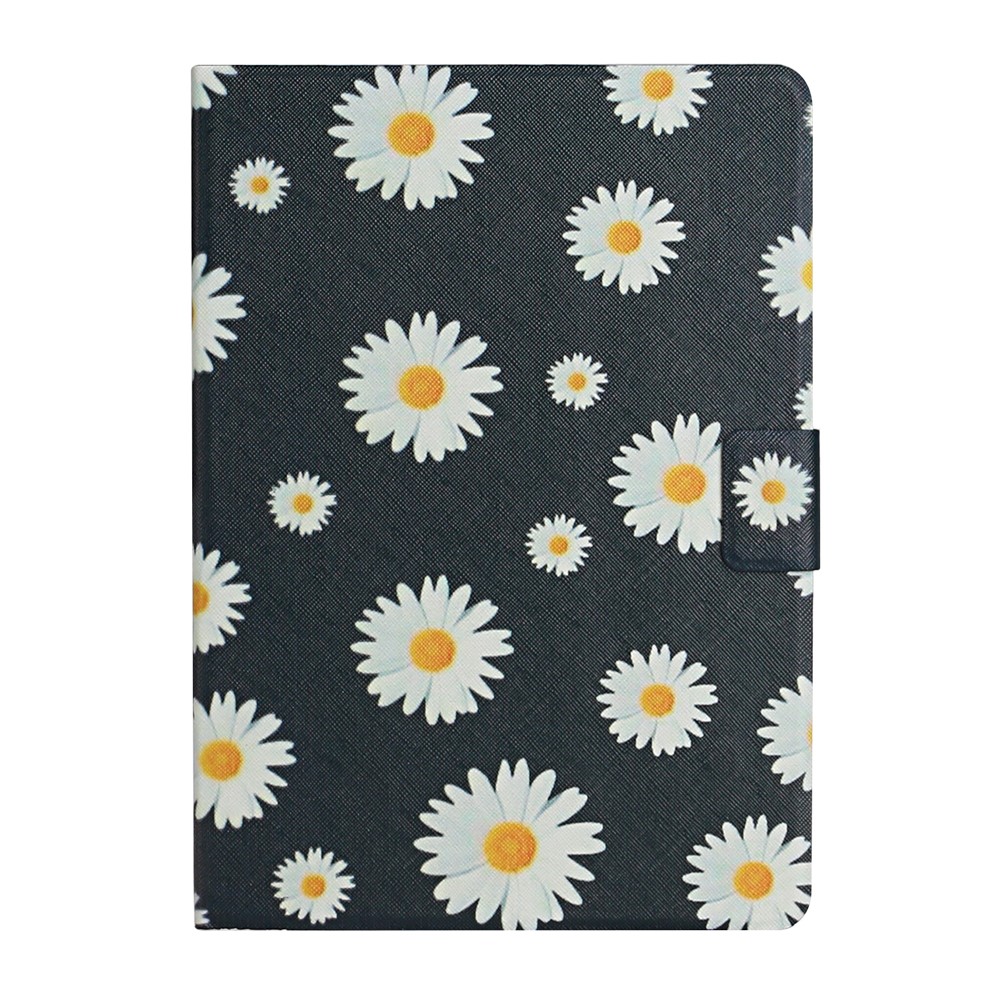 Flora Patterned Protective Leather Cover Stand Case for Samsung Galaxy Tab A7 Lite 8.7 T220 / T225 - Daisy-2
