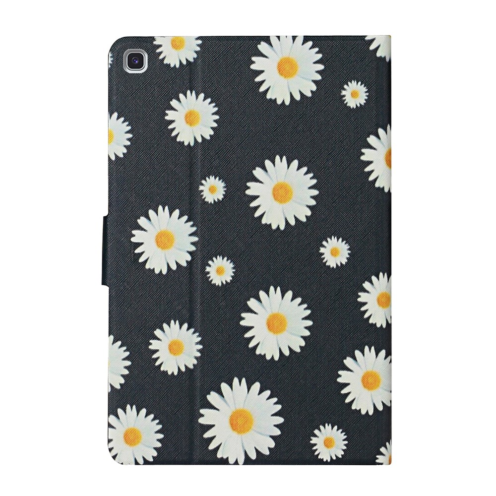 Flora Patterned Protective Leather Cover Stand Case for Samsung Galaxy Tab A7 Lite 8.7 T220 / T225 - Daisy-3