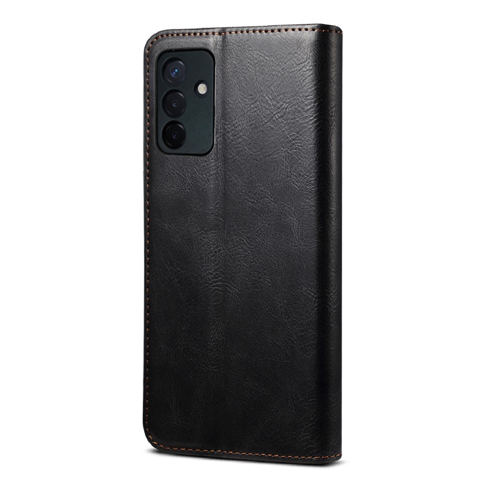 Crazy Horse Texture Waxy PU Leather Case Cover for Samsung Galaxy Quantum 2/A82 5G - Black-3