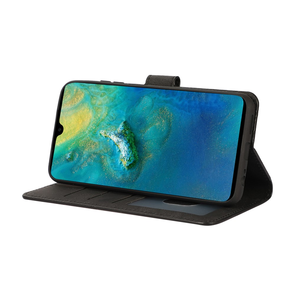 Fantasy Classic Leather Wallet Stand Phone Cover Case for Xiaomi Redmi Note 10 4G/Note 10S - Black-3