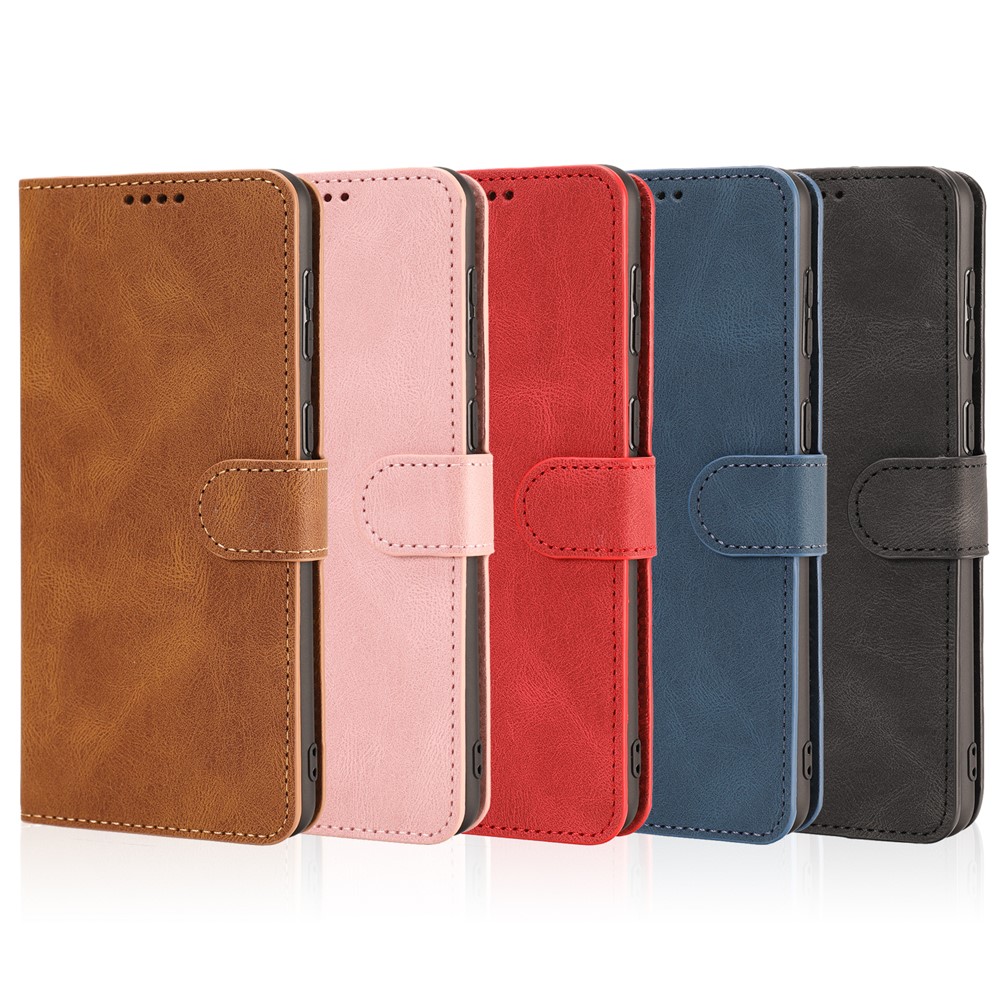Fantasy Classic Leather Wallet Stand Phone Cover Case for Xiaomi Redmi Note 10 4G/Note 10S - Black-7