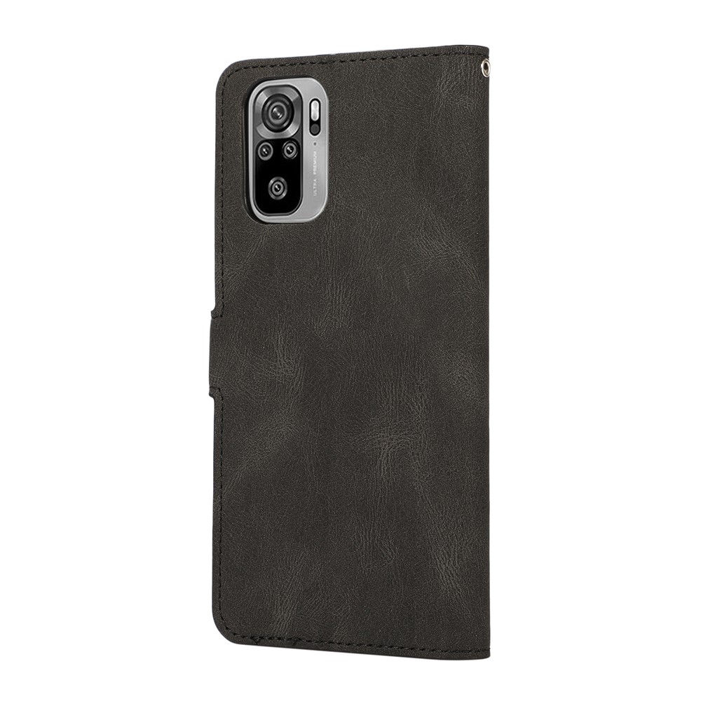 Fantasy Classic Leather Wallet Stand Phone Cover Case for Xiaomi Redmi Note 10 4G/Note 10S - Black-9