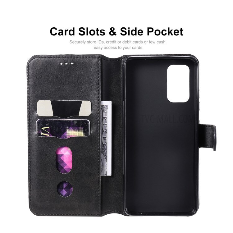 ENKAY PU Leather + TPU Protector Wallet Stand Cover for Samsung Galaxy A32 4G - Black-4